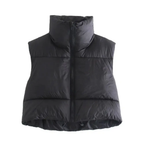 Women's Cropped Puffer Vest | Warm Lightweight Outerwear