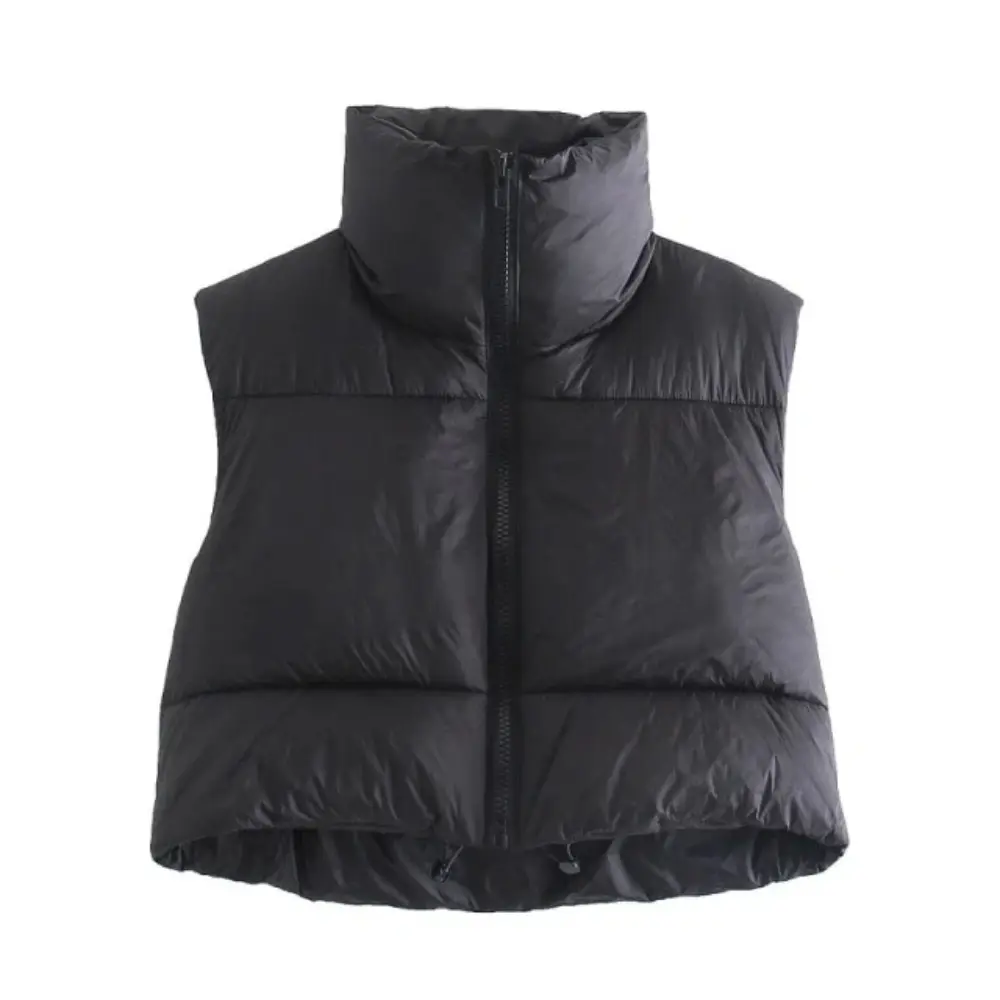 Women's Cropped Puffer Vest | Warm Lightweight Outerwear