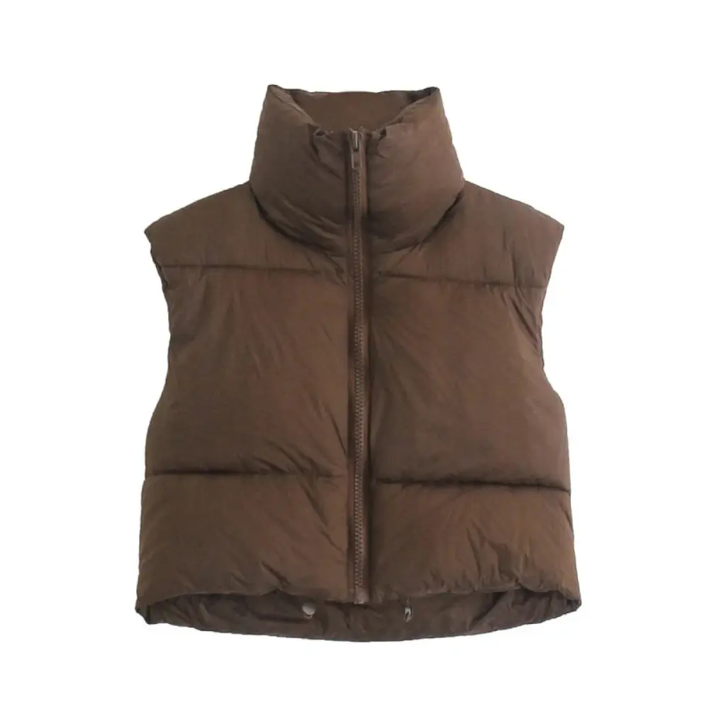 Women's Cropped Puffer Vest | Warm Lightweight Outerwear