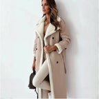 Women's Faux Shearling Coat | Double-Breasted Winter Coat