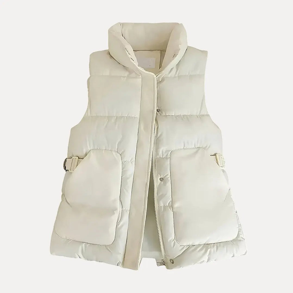Women's Brooke Down Cotton Vest | Cozy Layering Puffer Gilet