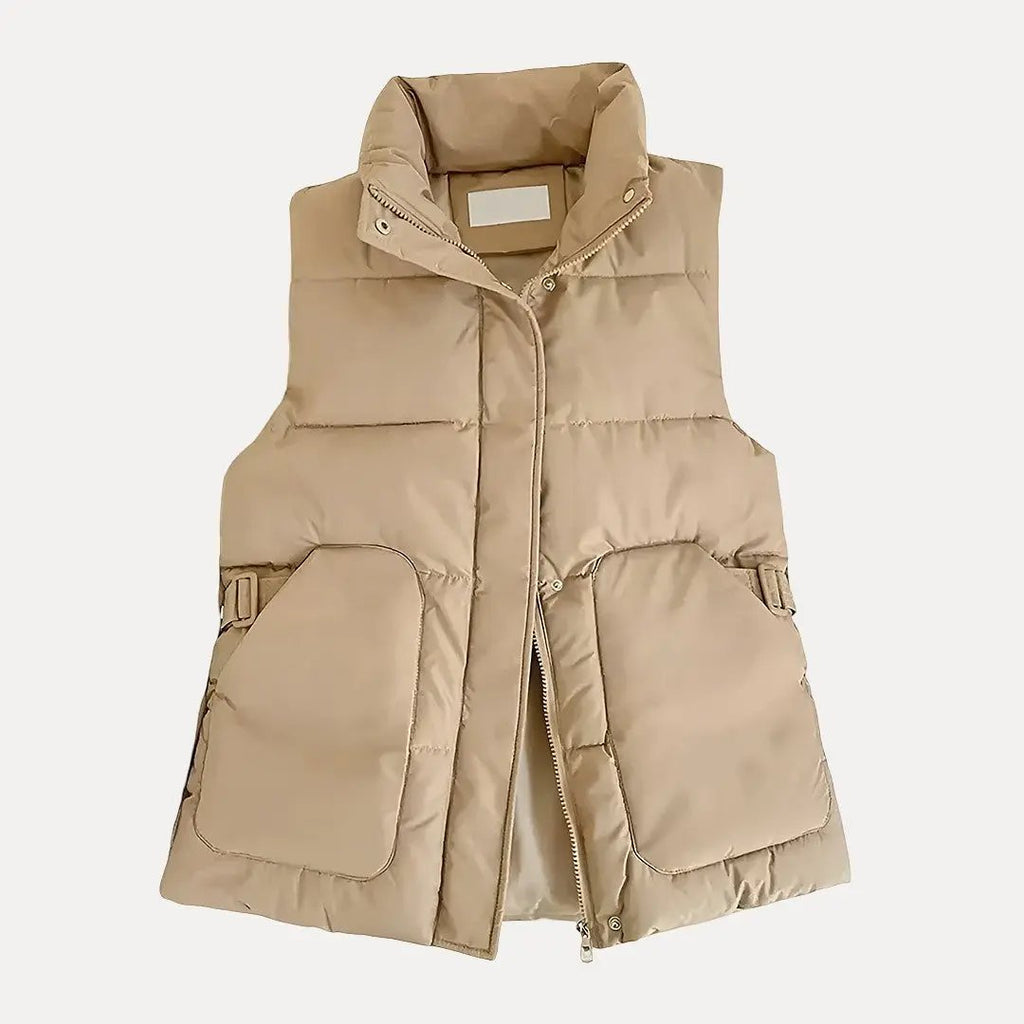 Women's Brooke Down Cotton Vest | Cozy Layering Puffer Gilet