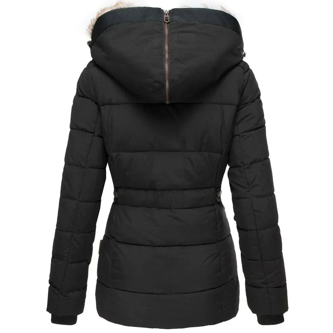 Women's Padded Winter Coat | Faux-Fur Hooded Parka