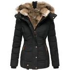 Women's Padded Winter Coat | Faux-Fur Hooded Parka