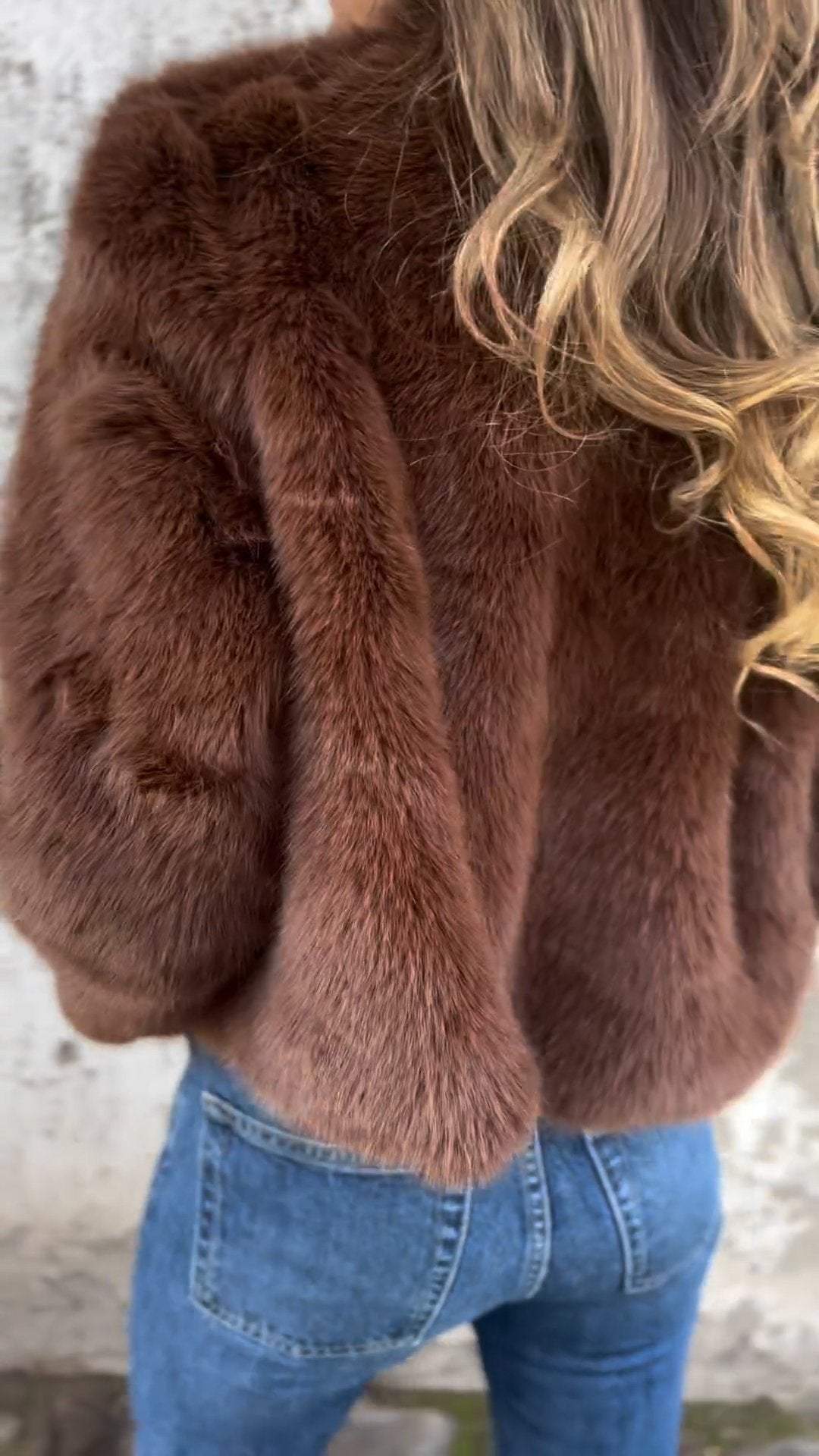 Women's Faux Fur Jacket | Luxurious Plush Coat