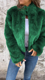 Women's Faux Fur Jacket | Luxurious Plush Coat