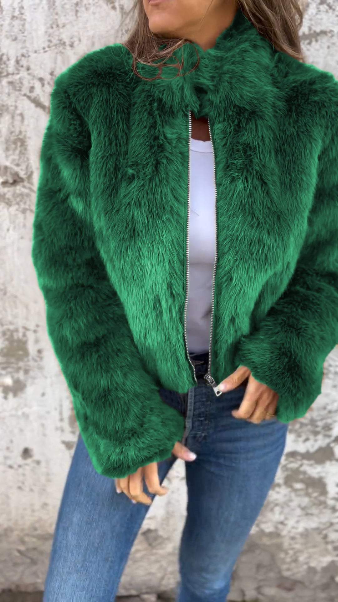 Women's Faux Fur Jacket | Luxurious Plush Coat