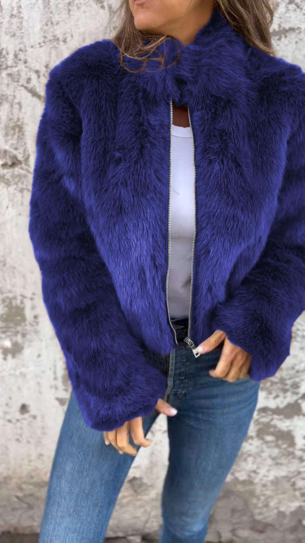 Women's Faux Fur Jacket | Luxurious Plush Coat