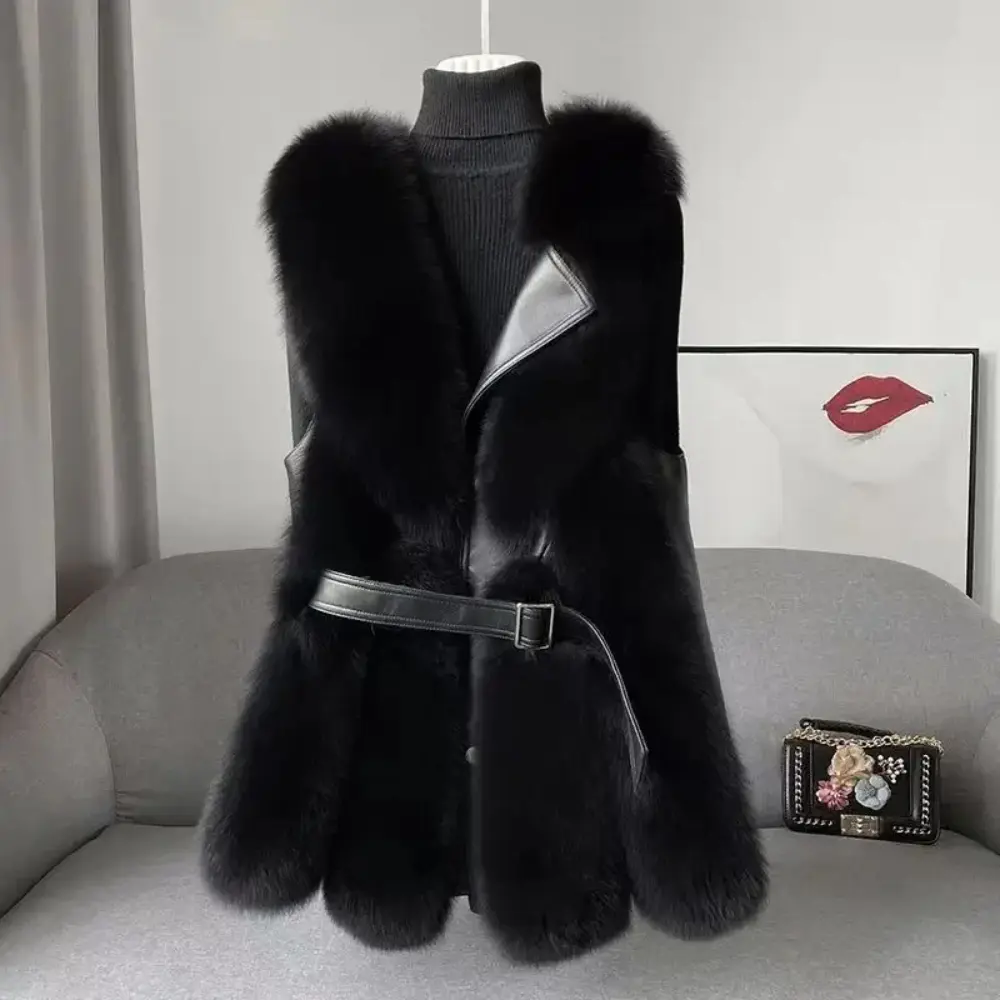 Women's Amelia Faux Fur Vest | Luxurious Sleeveless Bodywarmer