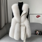 Women's Amelia Faux Fur Vest | Luxurious Sleeveless Bodywarmer