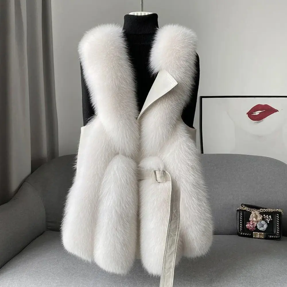 Women's Amelia Faux Fur Vest | Luxurious Sleeveless Bodywarmer