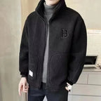 Men's Faux Fur Zipper Jacket | Warm Coat