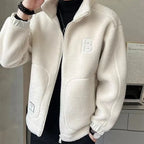Men's Faux Fur Zipper Jacket | Warm Coat