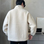 Men's Faux Fur Zipper Jacket | Warm Coat