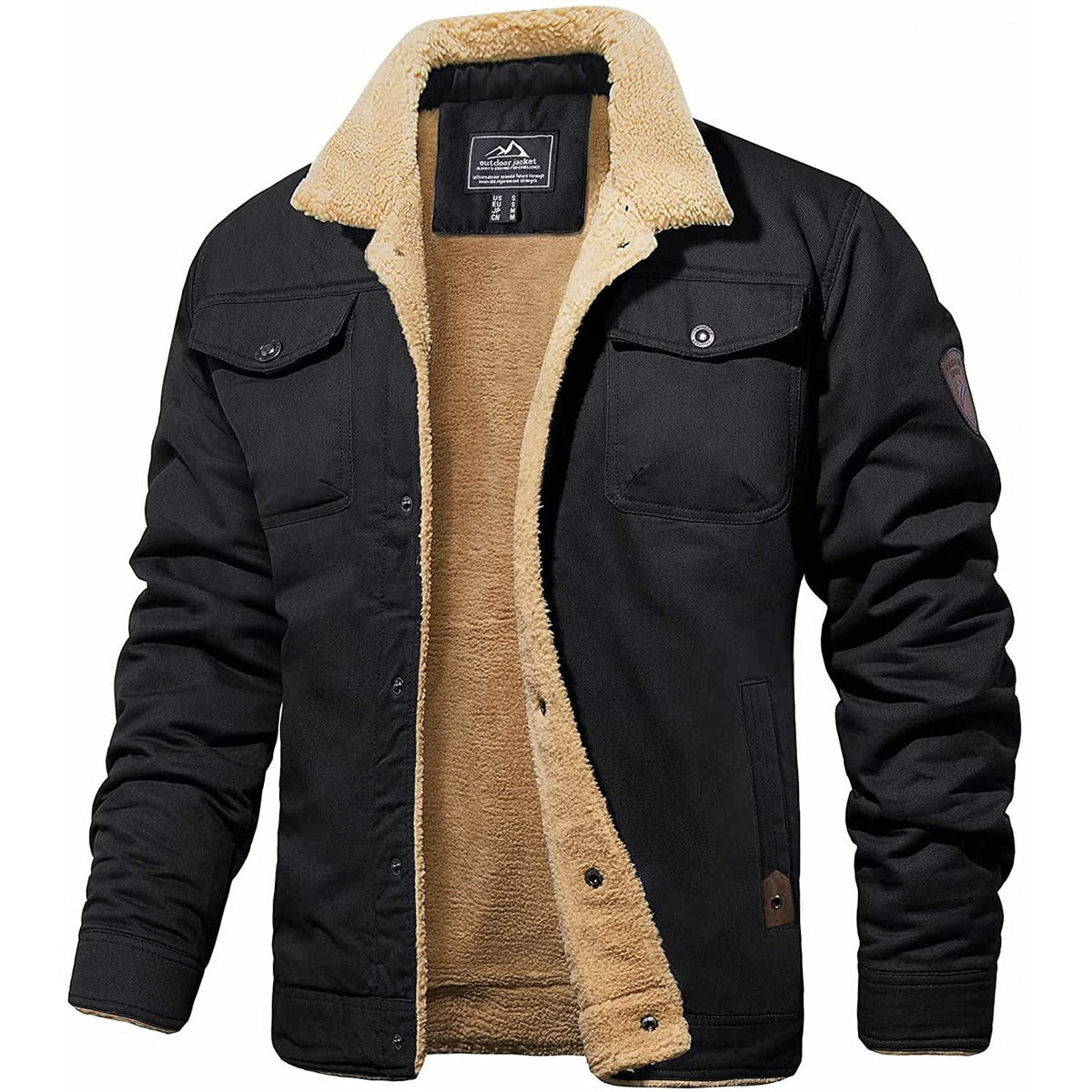Men's Casey Fleece Bomber Jacket | Warm Winter Coat