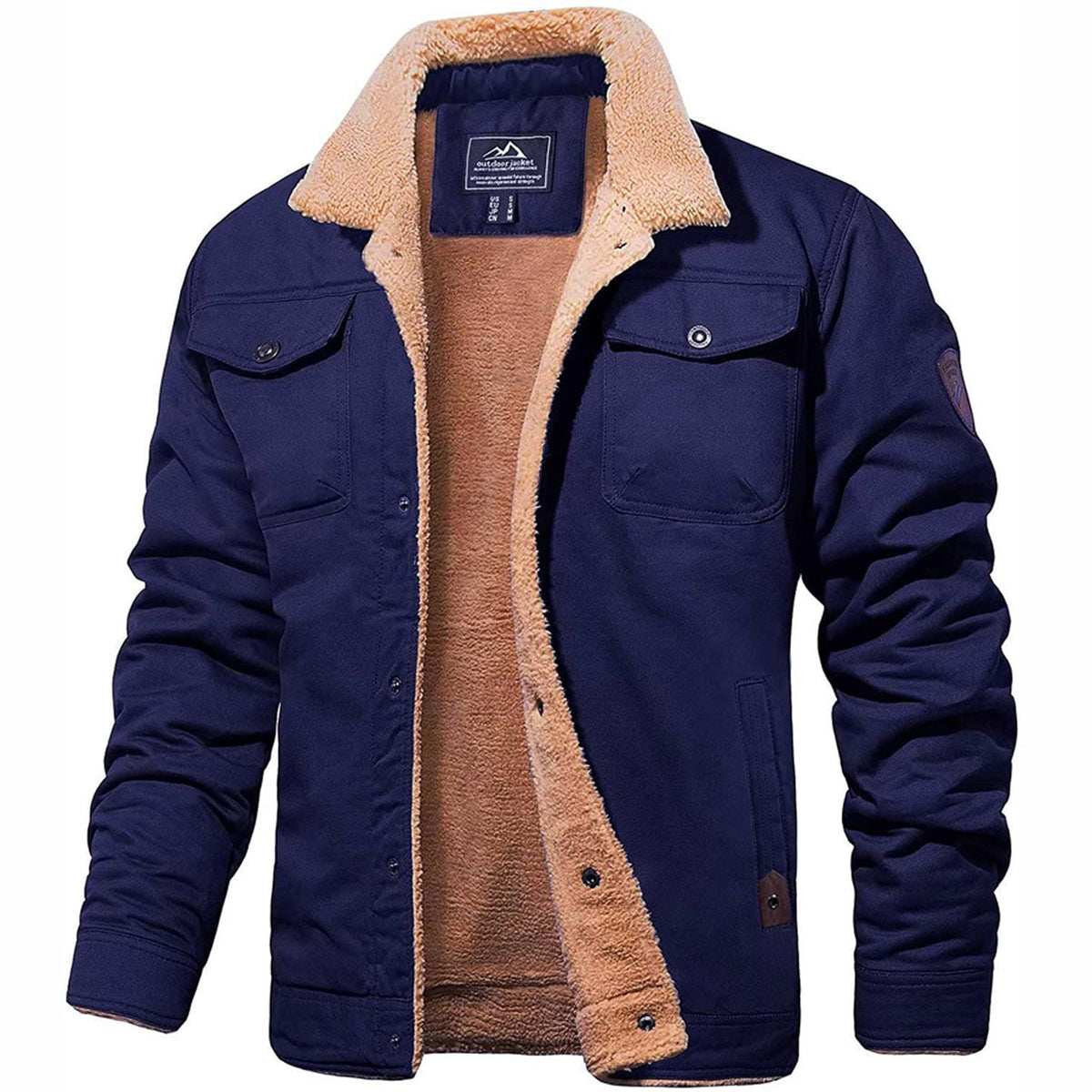 Men's Casey Fleece Bomber Jacket | Warm Winter Coat