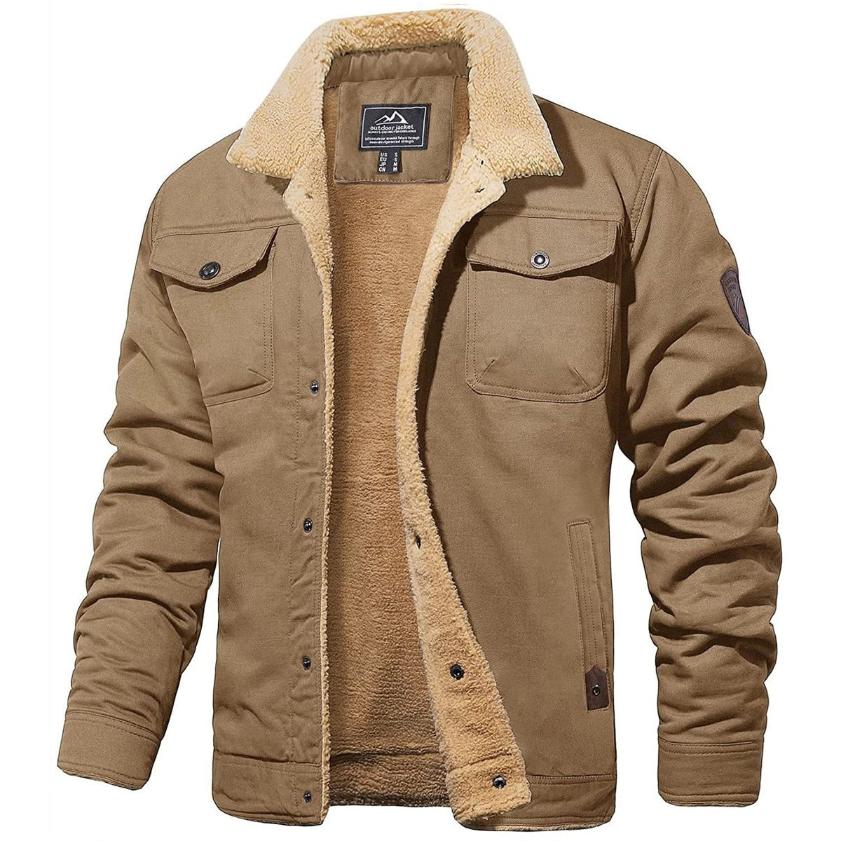 Men's Casey Fleece Bomber Jacket | Warm Winter Coat