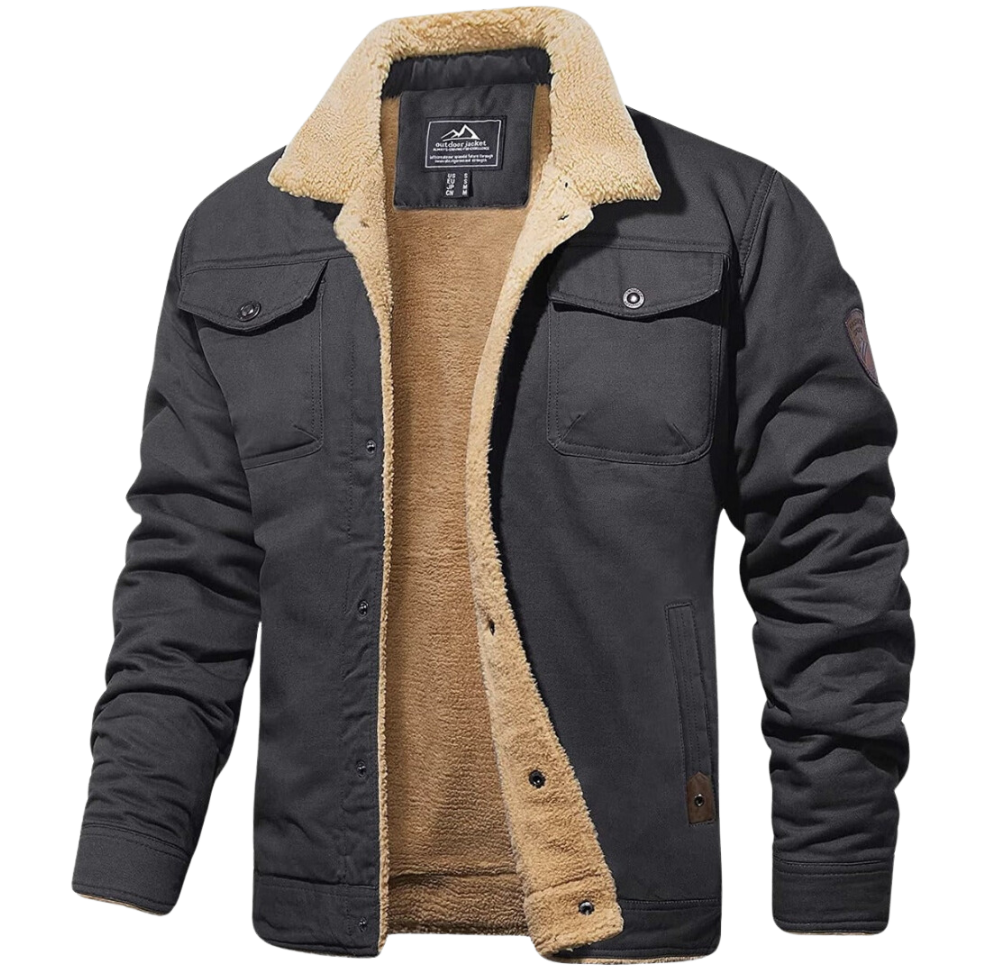 Men's Casey Fleece Bomber Jacket | Warm Winter Coat