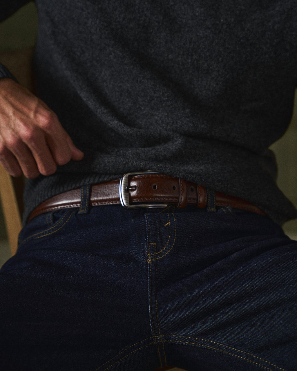Men's  Cowhide Leather Belt | Heritage Style