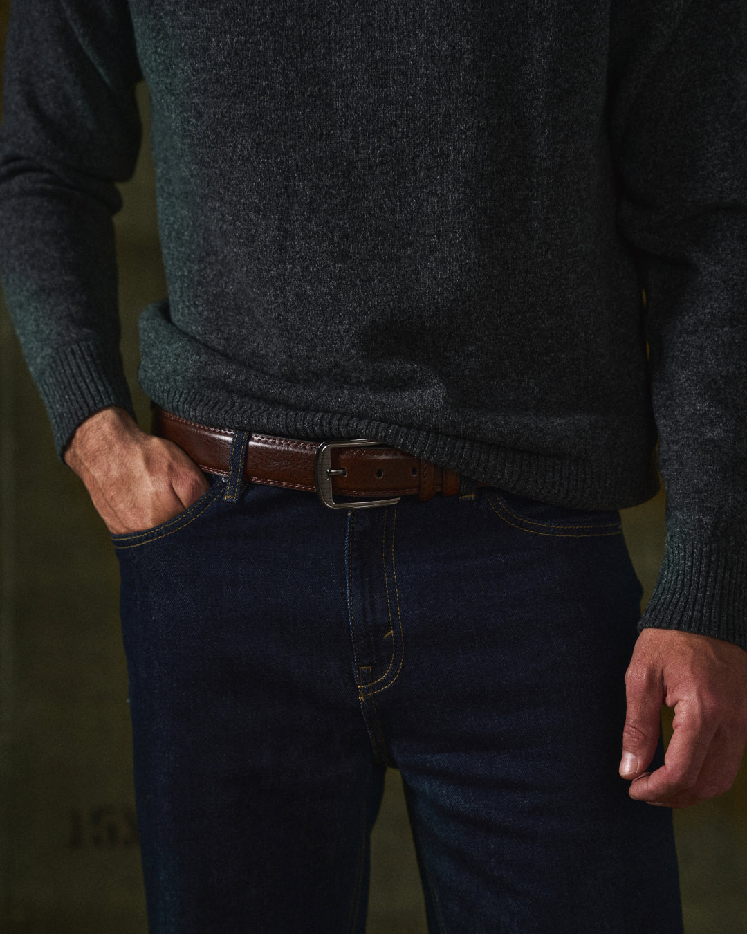 Men's  Cowhide Leather Belt | Heritage Style