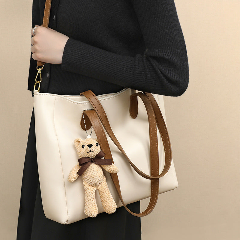Women's PU Leather Shoulder Messenger Bag – Casual Crossbody Purse