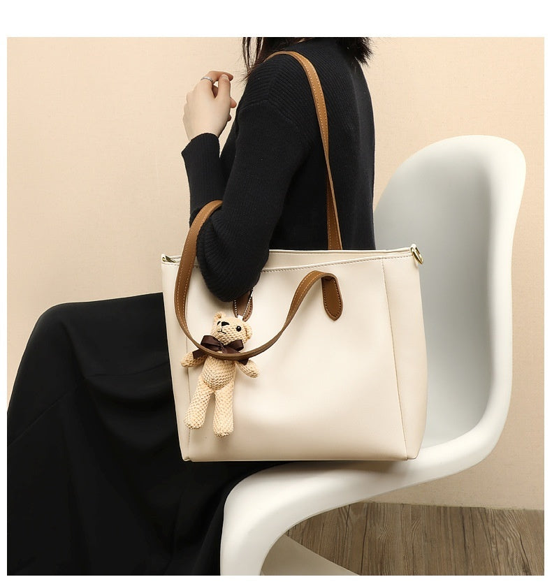 Women's PU Leather Shoulder Messenger Bag – Casual Crossbody Purse