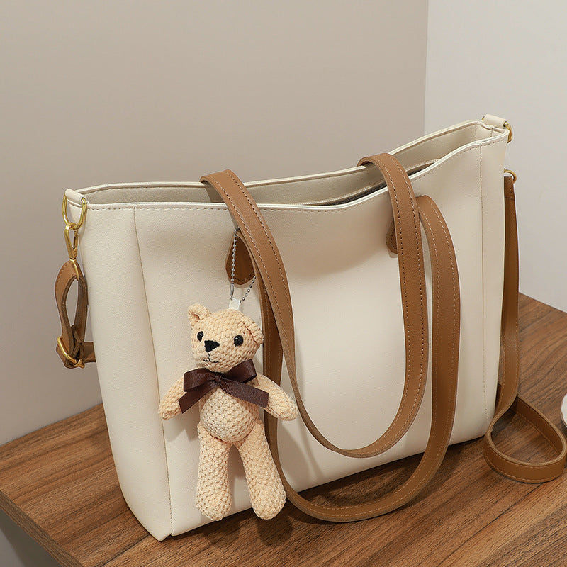 Women's PU Leather Shoulder Messenger Bag – Casual Crossbody Purse