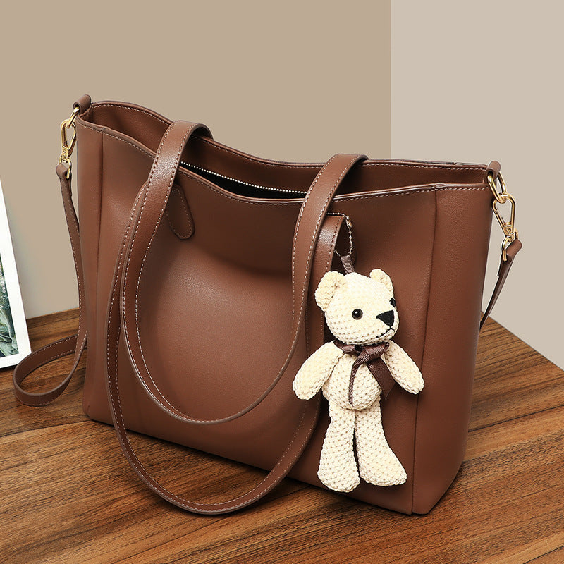 Women's PU Leather Shoulder Messenger Bag – Casual Crossbody Purse