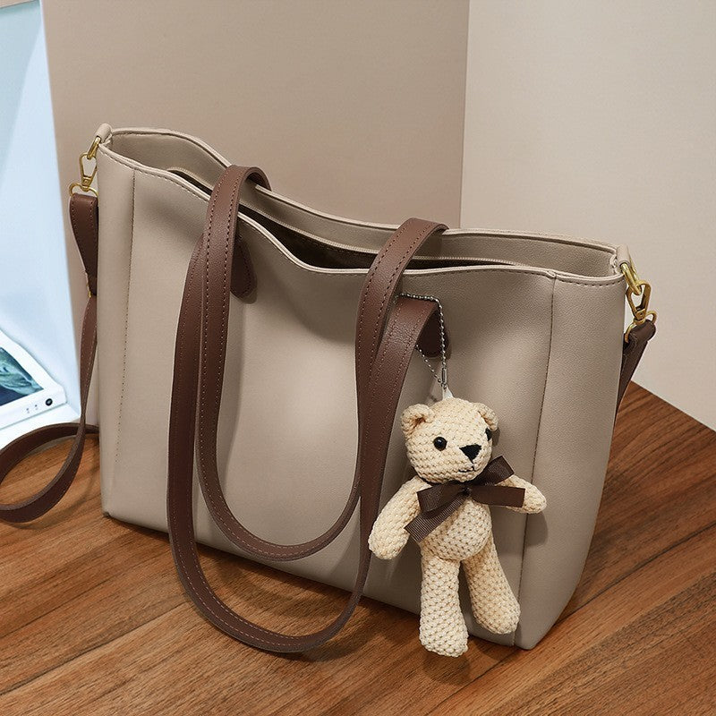 Women's PU Leather Shoulder Messenger Bag – Casual Crossbody Purse