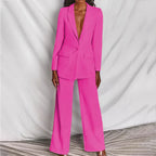Women's Longline Blazer Suit Set | Elegant Tailored Style