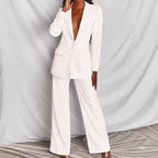 Women's Longline Blazer Suit Set | Elegant Tailored Style