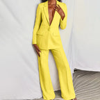 Women's Longline Blazer Suit Set | Elegant Tailored Style
