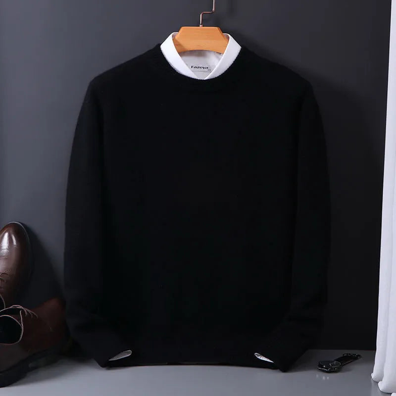 Men’s Classic Knitted Crew Neck Sweater