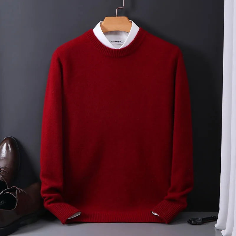 Men’s Classic Knitted Crew Neck Sweater