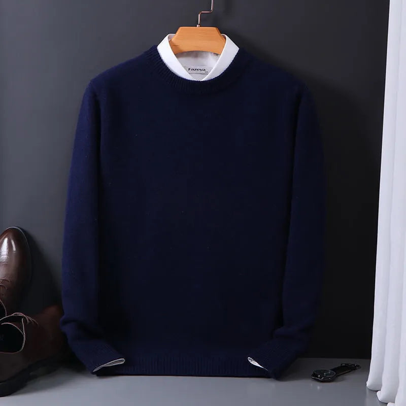 Men’s Classic Knitted Crew Neck Sweater