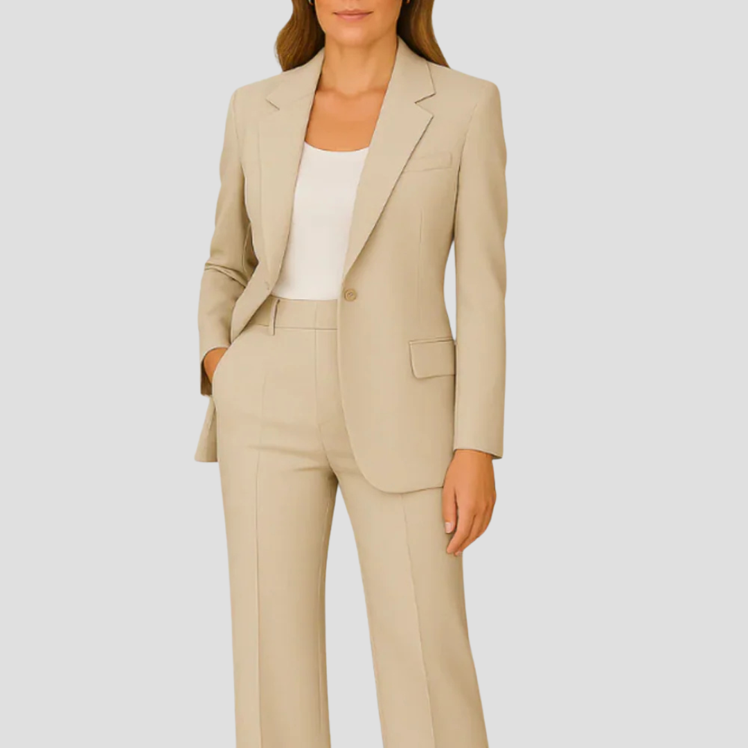 Women's Two-Piece Tailored Suit Ensemble | Summer Suit Set