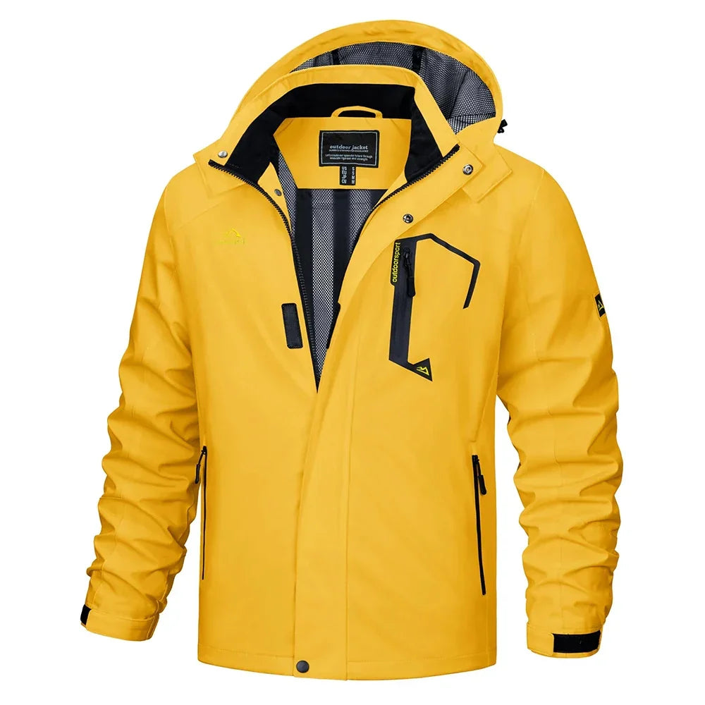 Men's Waterproof Windbreaker | Outdoor Mesh Jacket