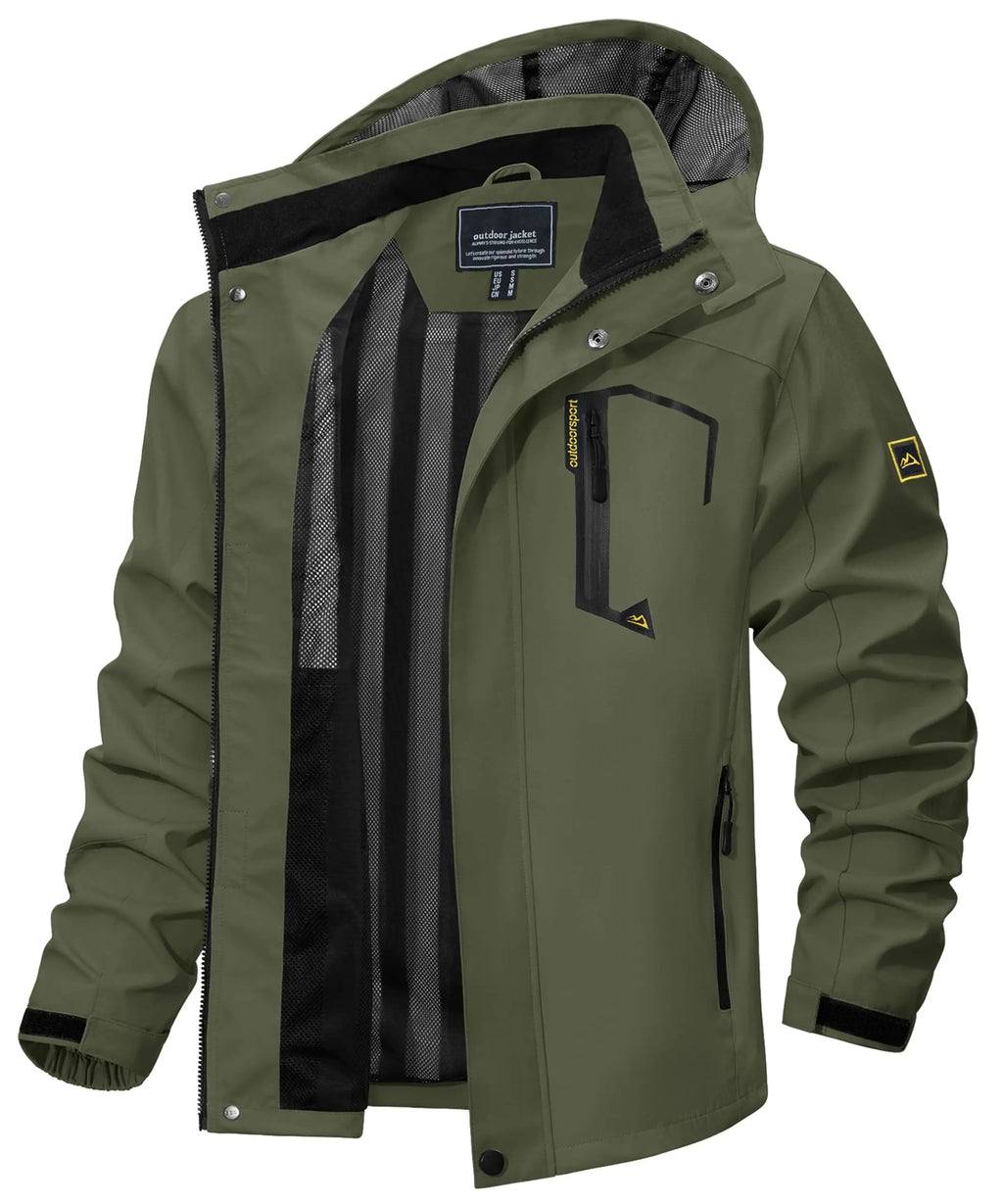 Men's Waterproof Windbreaker | Outdoor Mesh Jacket