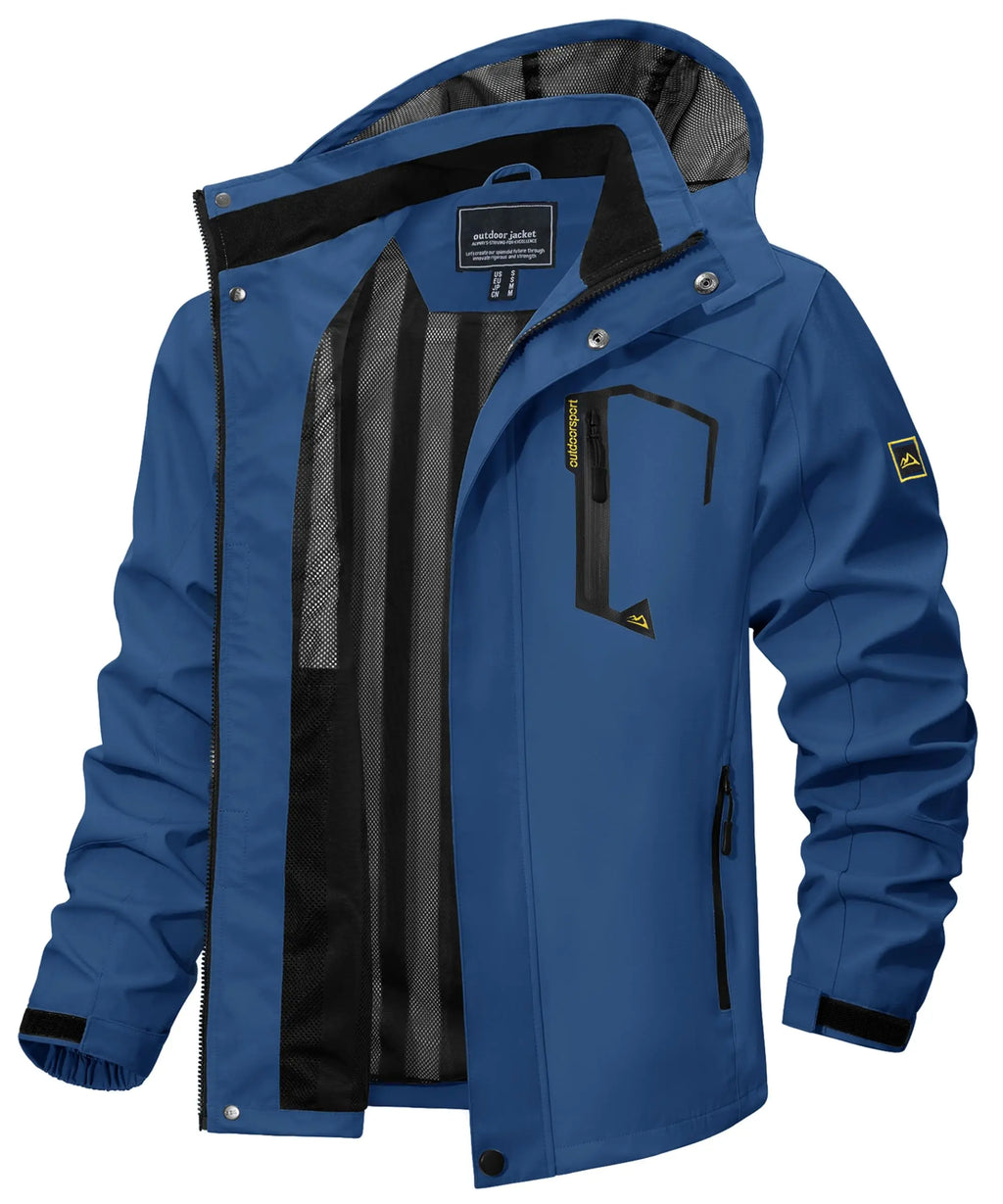 Men's Waterproof Windbreaker | Outdoor Mesh Jacket