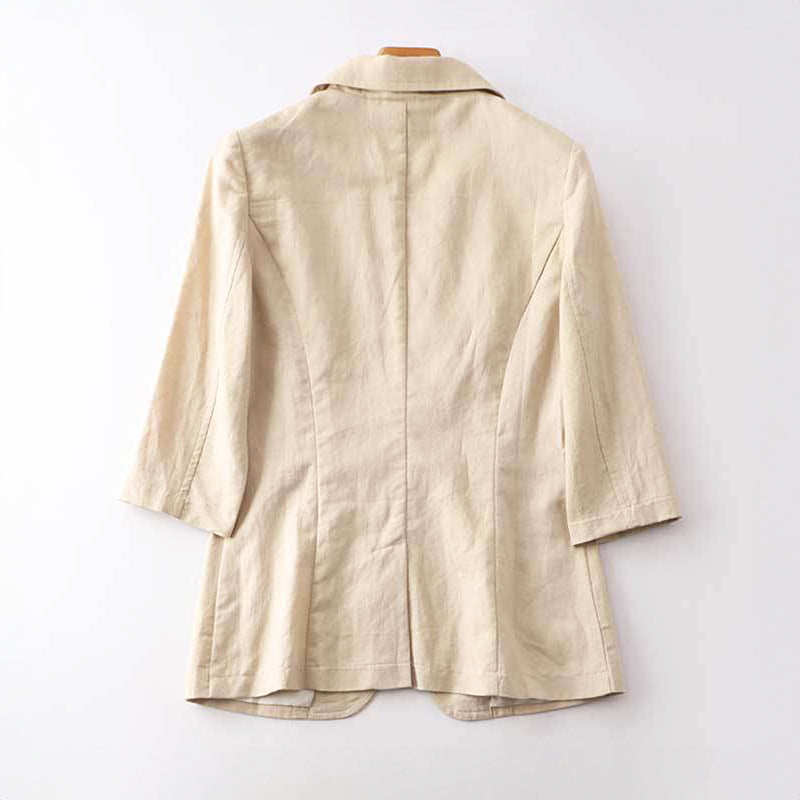 Women's Valentina Linen Blazer | Lightweight Tailored Coat