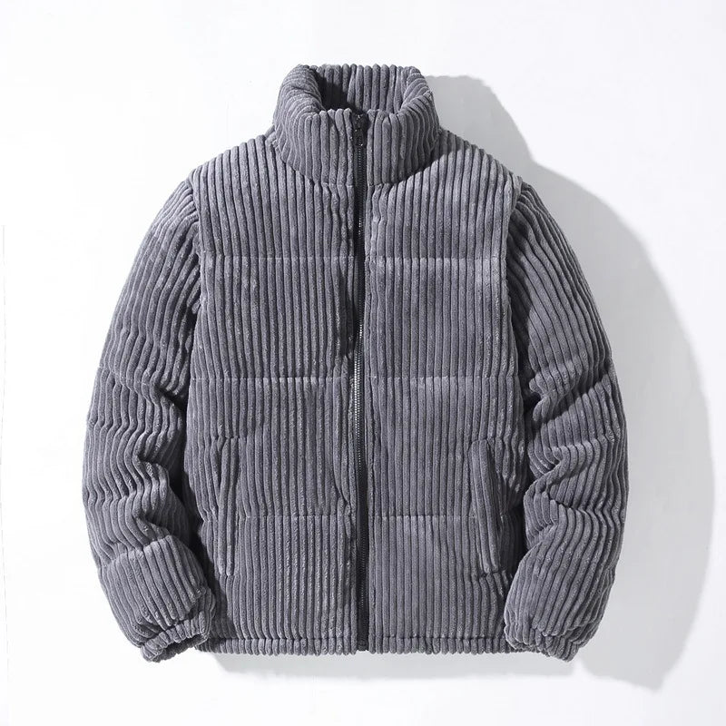 Men's Corduroy Fleece Jacket | Warm Winter Coat