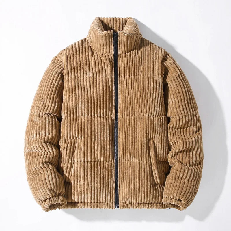 Men's Corduroy Fleece Jacket | Warm Winter Coat