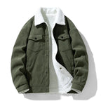 Men's Corduroy Henley Jacket | Warm Casual Coat