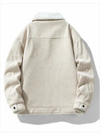 Men's Corduroy Henley Jacket | Warm Casual Coat