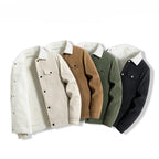 Men's Corduroy Henley Jacket | Warm Casual Coat