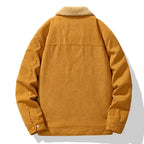 Men's Corduroy Wool Jacket | Warm Casual Coat