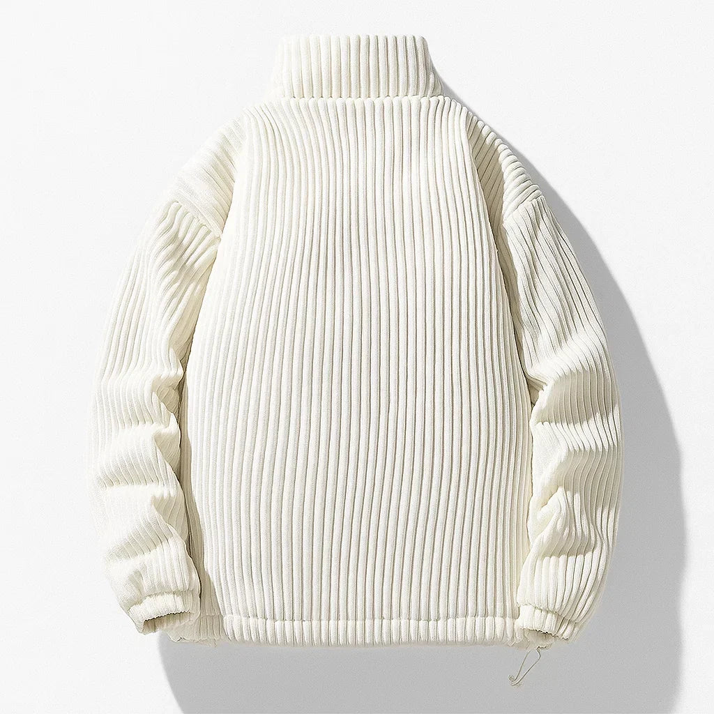 Men's Corduroy Silk Down Jacket | Warm Casual Coat