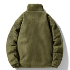 Men's Corduroy Silk Down Jacket | Warm Casual Coat