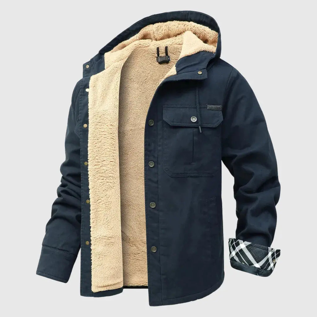 Men's Cozy Sherpa Fleece Jacket | Warm Coat