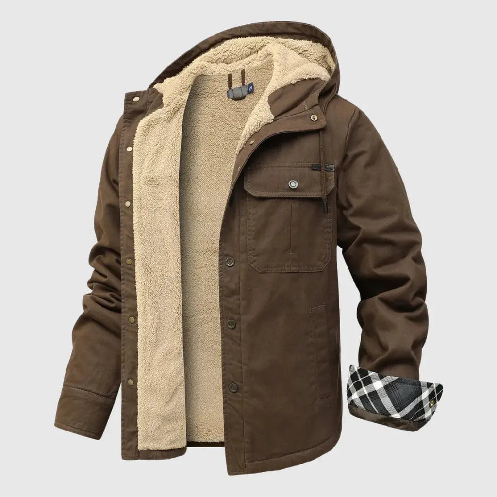 Men's Cozy Sherpa Fleece Jacket | Warm Coat